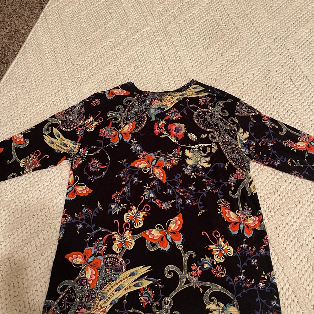 Johnny Was Women's Pottery Henley Tee - Picture 8 of 12